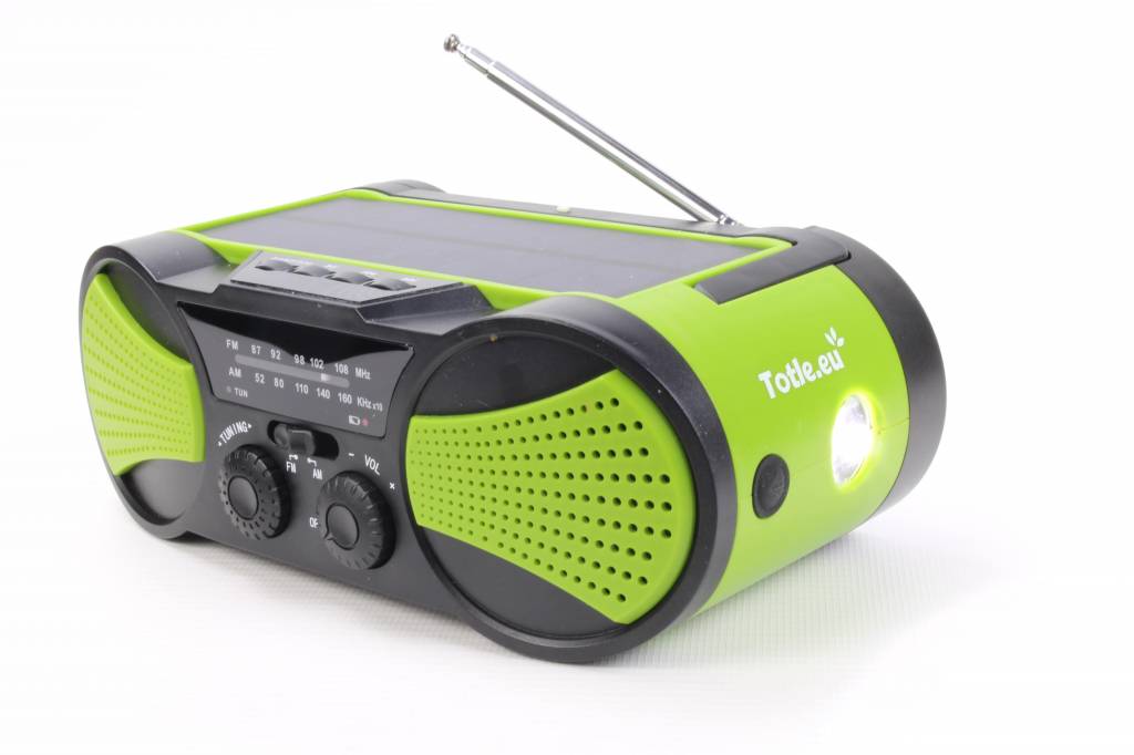 Totle Totle Noodradio Superior - 4000mah + Batterij - Zonnepaneel - Opwindbaar Top Merken Winkel